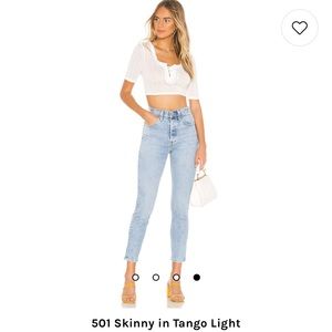 Levi’s 501 Skinny in Tango Light
